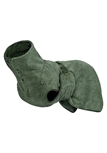 Rukka®Pets Hundebademantel Medea X in Grün - Gr.XL - Hochwertiger Hundebademantel für optimale Trocknung nach dem Baden. Ideal für Hunde mit einem Brustumfang von 50 bis 93 cm. Leicht und komfortabel, perfekt für den täglichen Einsatz.
