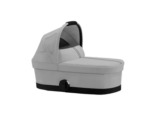 Cybex Cot S Babywanne für Balios und Talos Buggy - Fog Grey - Kinderwagenaufsatz mit integriertem Tragegriff und UV-Schutz UPF50+, bietet höchsten Komfort und Sicherheit für Babys von der Geburt bis 6 Monate.