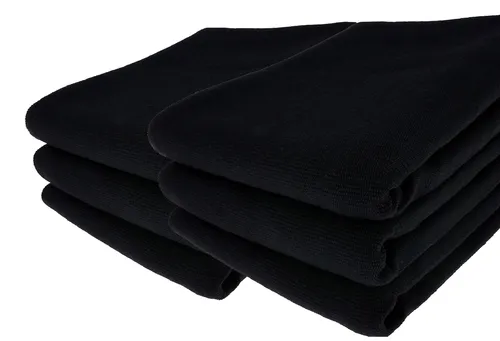 SCHWARZE Geschirrtücher aus 100 % Baumwolle / 70 x 50 cm / Handtuch Küchentuch 6