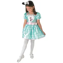 Rubie ́s Kostüm Disney's Minnie Maus Mint - Cupcake Kostümkleid 122-128 - Klassisches Minnie Maus Kostümkleid in Mint mit passendem Haarreifen. Ideal für Fasching und Karneval, sorgt für viel Spaß und Freude bei kleinen Fans.