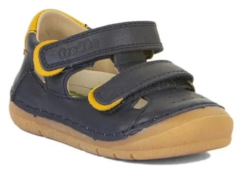 Froddo Paix Up Double Dark Blue Größe EU 23 - Sandalen für Mädchen mit Obermaterial aus Leder und doppeltem Klettverschluss für optimalen Halt und Komfort in der Freizeit.