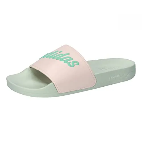 adidas Damen ADILETTE SHOWER, Wonder Quartz / Pulse Mint / Linen Green, 43 EU