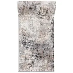 Mazovia Modern Läufer für Flur und Schlafzimmer – Abstraktes Muster, 80 x 225 cm - Stylischer Kurzflor-Läufer mit modernem, abstraktem Design. Pflegeleicht und ideal für den täglichen Einsatz. Perfekt für Flur oder Schlafzimmer.