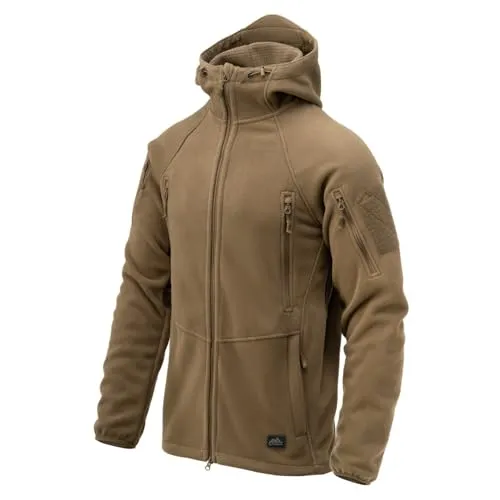 Helikon-Tex Patriot Fleece Jacket MK 2 coyote - Funktionsjacke mit innovativem Hybrid-Fleece-Material für optimales Körperklima und 7 praktischen Taschen für Ausrüstung und EDC. Ideal für Outdoor-Aktivitäten.