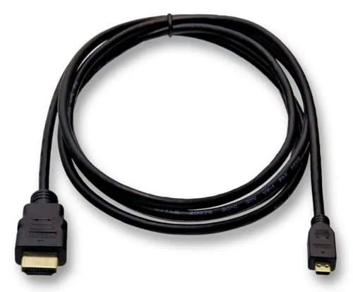 SvediTec HDMI Kabel kompatibel mit Panasonic Lumix DC-TZ91 Digitalkamera - Micro D - vergoldete Kontakte - Länge 2m
