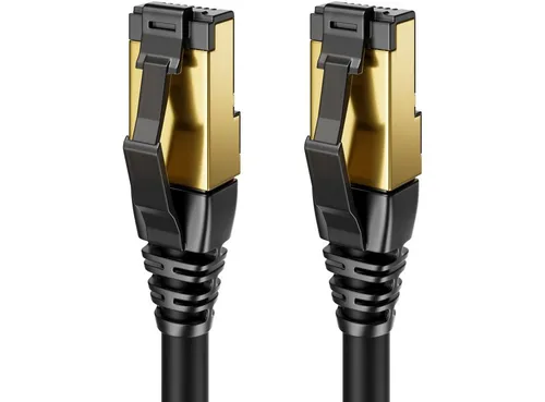 deleyCON deleyCON 5m CAT8.1 Patchkabel Netzwerkkabel RJ45 LAN DSL Kabel S/FTP LAN-Kabel