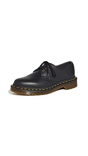 Dr. Martens 1461 Vegan Derby, Schwarz (Black), 39 EU - Damen-Schnürhalbschuhe aus veganem Kunstleder, stylisch und nachhaltig für jeden Anlass