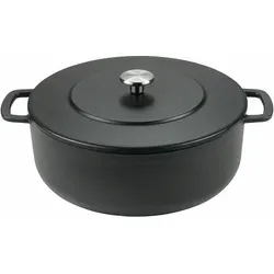 Combekk Gusseisen Topf - BPA- und PFAS-frei, 28cm, 6.8L, Schwarz - Kasserolle aus 100% recyceltem Stahl, ideal für gesundes Kochen ohne Giftstoffe. Perfekt für alle Herdarten, inklusive Induktion, mit optimaler Wärmeverteilung.