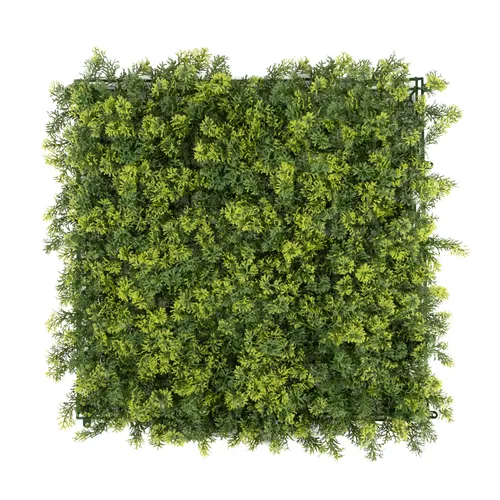 Kunstpflanze Pflanzenwand 50x50cm – Moos oder Ilex, UV-beständige Wanddeko - Diese kunstvolle Pflanzenwand mit realistischer Optik ist ideal für Innen- und Außenbereiche. Sie sorgt für Sichtschutz und ist einfach zu montieren. Perfekt für eine grüne Atmosphäre in Büros, Messen und Wohnräumen.