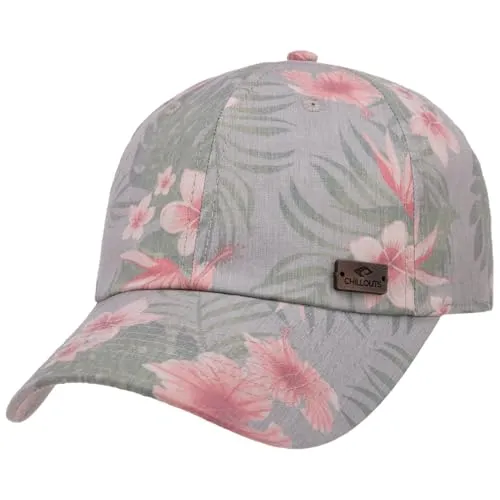 CHILLOUTS Waimea Hat - Stylische Unisex Baseballcap mit floralem Muster - Baseball Caps für Herren, atmungsaktiv und ideal für Sommer und Sport, mit verstellbarem Verschluss für perfekten Sitz.