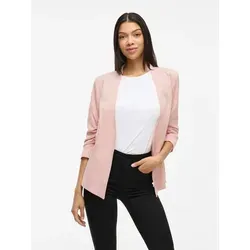 Vila Damen Viher New 3/4 Blazer, Rosa (Misty Rose), L - Eleganter 3/4 Blazer für Damen, aus leichtem Strick mit Stretchanteil für optimalen Tragekomfort und modische Rippdetails.