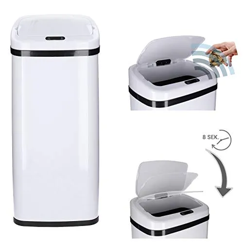 Automatik Sensor Mülleimer 40L - TP - Moderner Sensoreimer mit 40L Kapazität, automatischem Deckel und IR-Sensor für müheloses Entsorgen. Ideal für jeden Raum im Haus.