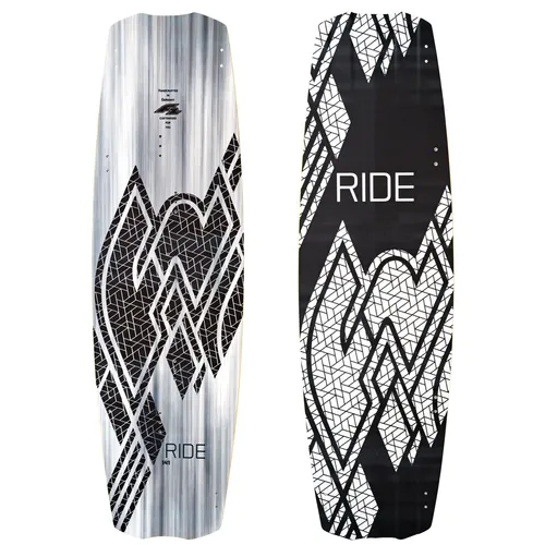 F2 Kiteboard Ride White Icon 141cm - Unisex Kitesurf Board in Weiß, 141cm lang, ideal für Kiteboarding und entwickelt für optimale Leistung und Kontrolle im Wasser.