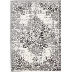 Tapiso Teppich Grau, 90x150 cm, Rechteckig - Eleganter Kurzflorteppich aus der VALLEY-Kollektion, ideal für stilvolle Räume. Hohe Widerstandsfähigkeit sorgt für langanhaltende Schönheit und Gemütlichkeit in jedem Zuhause.