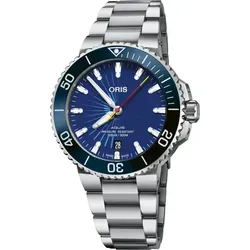 Oris Aquis Sun Wukong Limitierte Auflage - Armbanduhren für Herren, limitierte Auflage mit 300m Wasserdichtigkeit, ideal für Taucher und Uhrenliebhaber, mechanisches Uhrwerk und stilvolles blaues Zifferblatt.