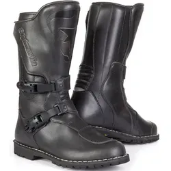 Stylmartin Matrix Stiefel - Wasserdicht und robust - Schwarz - 42 EU - Motorradstiefel aus hochwertigem, wasserdichtem Leder mit beidseitigen Protektoren für optimalen Schutz und Komfort auf Langstrecken- und Off-Road-Touren.