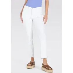 Mac Damen Jeans Dream Summer Slim Fit - Verkürzte Länge in Weiß (34/26) - Stylische Damen Jeans in verkürzter Länge, ideal für den Sommer. Bequemer Slim Fit für einen modernen Look.