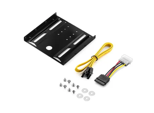 deleyCON Festplatten-Einbaurahmen deleyCON Einbaurahmen für 2,5" HDD & SSD auf 3,5" Wechselrahmen