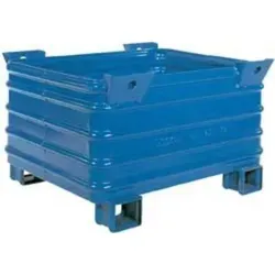 Stapelbehälter verzinkt B1200xT800xH620 mm Nutzlast 2t Auflast 8t u-förmige Füße - Artikel: 7830412878