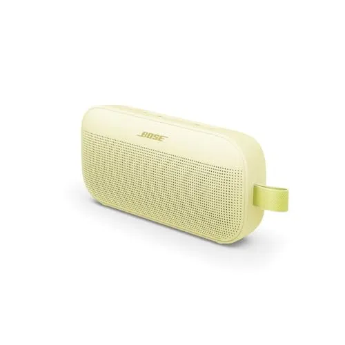 Bose Soundlink Flex (2nd Gen) Bluetooth-Lautsprecher – Citrus Yellow - Wasserdichter Bluetooth-Lautsprecher mit IP67 Schutz, 12 Std. Akkulaufzeit und kraftvollem Stereo-Sound – ideal für Outdoor-Abenteuer.