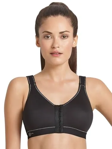 Anita BH Active Front Closure Sports Bra Schwarz E 70 Damen - Funktionsunterwäsche – Praktischer Frontverschluss für schnelles An- und Ausziehen, nahtlose Cups und atmungsaktives Material sorgen für optimalen Komfort und Halt beim Training.