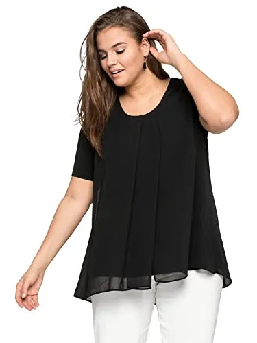 Sheego Blusenshirt Große Größen im Lagenlook
