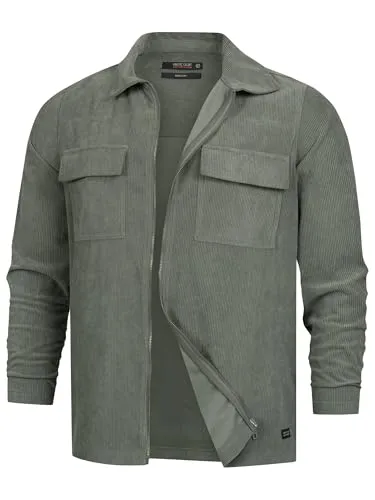 Indicode Herren INNemoto Zip Shirt - Modernes Freizeithemd in Castor Gray, XXL - Stylisches Zip Shirt für Herren im Casual Workwear Stil, vielseitig tragbar als Hemd oder leichte Jacke. Bequeme Passform und hochwertiger Stoff für optimalen Tragekomfort.