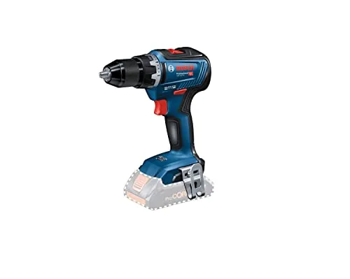 Bosch GSR 18V-55 Professional - Akku-Bohrschrauber 18V ohne Akku, bürstenloser Motor mit 55 Nm Drehmoment für höchste Effizienz