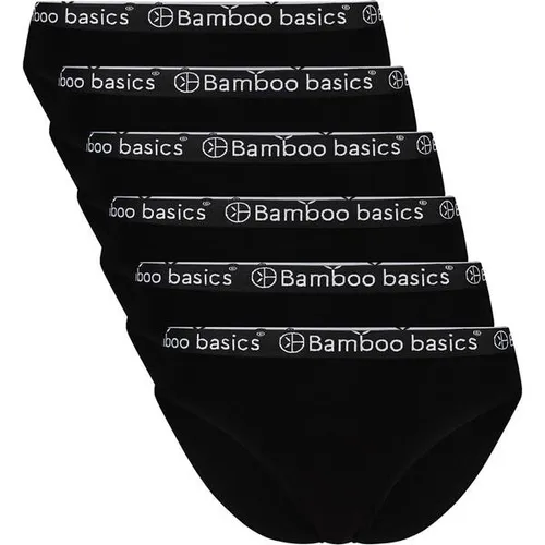 BAMBOO BASICS Bamboo basics Damen Slips YARA, 6er Pack - Logo-Bund, atmungsaktiv, Single Jersey