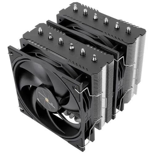 Thermalright Peerless Assassin 120 SE V3 CPU Luftkühler, 6 Heatpipes, Double Tower Doppellüfter, TL-P12 PWM Lüfter, Aluminium Kühlkörperabdeckung, für AM4/AM5,Intel LGA1851/1700/1150/1200(PA120SE V3)