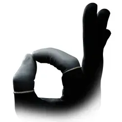 MED-COMFORT Fingerlinge, Latex, weiß 01035-2 , 1 Packung = 100 Stück, Größe 2 (S)