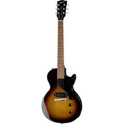 Gibson Les Paul Junior VTB - E-Gitarre in Vintage Tobacco Burst, handverdrahtet mit hochwertigem P90 Tonabnehmer, ideal für authentischen Sound und Performance, inkl. Koffer, Made in USA.