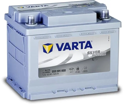 VARTA Silver Dynamic AGM D52 60Ah 12V 680A - Autobatterie mit 60 Ah Kapazität, AGM-Technologie für hohe Leistung und lange Lebensdauer, ideal für PKW.
