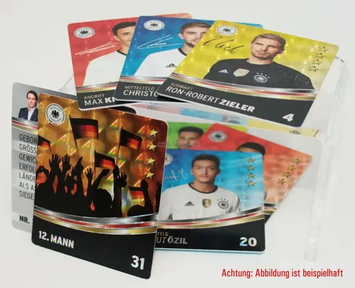 REWE EM 2016 DFB Sammelkarten-10 verschiedene Glitzerkarten (zufällige Auswahl)