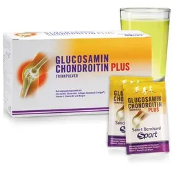 Sanct Bernhard Glucosamin-Chondroitin-Plus-Trinkpulver | 30 Portionsbeutel - Chondroitin & Glukosamine Kombinationen, unterstützt den Knorpelaufbau und die Gelenkbeweglichkeit mit hochwertigem Collagen-Hydrolysat und Vitaminen für aktive Lebensweise.
