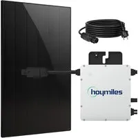 SUNNIVA Balkonkraftwerk 460W BIFAZIAL FULLBLACK - Balkonkraftwerk mit 460W bifazialer Solarmodul-Technologie für hohe Energieausbeute, ideal für die umweltfreundliche Stromerzeugung direkt über die Steckdose.