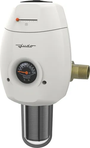 JUDO JUKO-EC-KD 1" DN 25 Wechselfilter mit Druckminderer - Wasseraufbereitung mit Doppel-Filterkerze aus Edelstahl, integriertem Druckminderer und intelligenter Filterwechselanzeige per App für zuverlässigen Schutz und einfache Wartung.