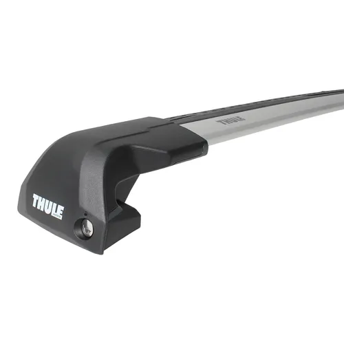 Thule WingBar Edge Aluminium Relingträger für Opel Crossland X - Fahrzeugspezifischer Dachträger aus Aluminium, abnehmbar und mit Anti-Diebstahlschloss, ideal für sicheren Transport von Lasten bis 75 kg.