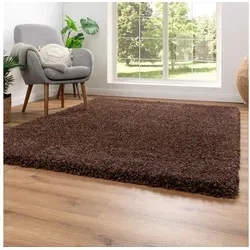 Steffensmeier Ragolle Hochflor Teppich Twilight 80x230 cm - Rostbraun 8822 - Hochwertiger Hochflor Teppich mit 50 mm Flor und 3900 g/m² Polypropylen für ein angenehmes Wohngefühl. Ideal für Ihr Wohnzimmer, schadstoffgeprüft und mit einzigartiger Identität.