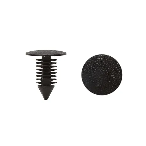 sourcing map 50 Stück Schwarz Auto Tür Kotflügel 8,5 mm Loch Push Kunststoff Nieten Retainer Clips