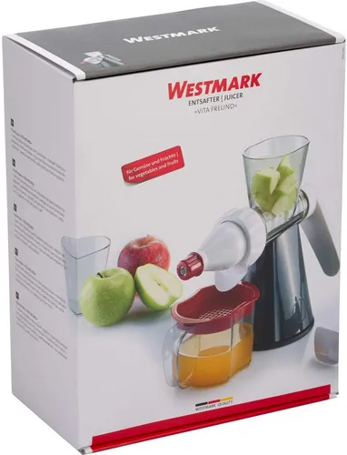 Westmark Vita Freund Entsafter Juicer - Manuelle Saftpresse für Gemüse und Früchte, ganzes Obst verarbeiten und frischen Saft genießen, ideal für gesunde Ernährung.