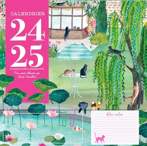 Calendrier 2024-2025: Une année illustrée par Sonia Cavallini