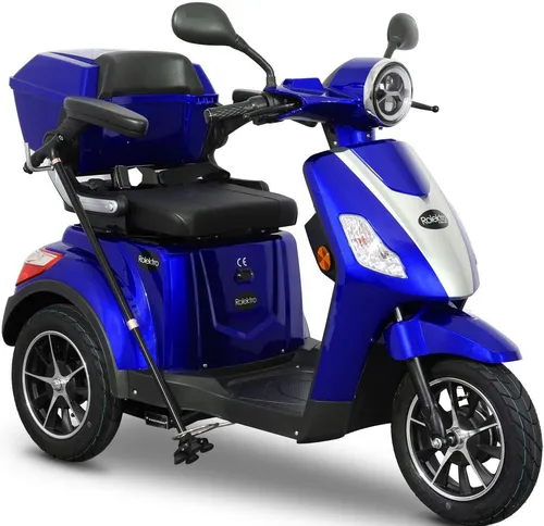 Rolektro E-Trike 25 V.2 in Blau - E-Roller & E-Scooter - Stabil und stylish, ideal für sicheres Fahren und entspanntes Cruisen.