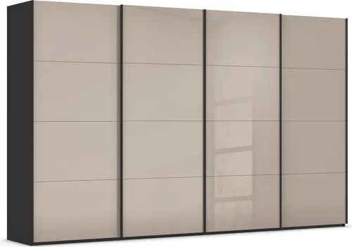 RAUCH SCALE-FYRA Schwebetürenschrank - Kleiderschrank mit edlen viergeteilten Türen und Glas-Front, bietet viel Stauraum und ist pflegeleicht. MADE IN GERMANY für höchste Ansprüche.