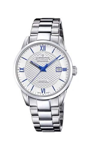 Candino C4711/B Herren Armbanduhr in Silber - Elegante Herrenarmbanduhr von Candino mit robustem Edelstahlarmband und Saphirglas. Die analoge Quarzuhr kombiniert stilvolles Design mit Alltagstauglichkeit und ist bis 10 bar wasserdicht.