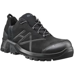 CONNEXIS Safety+ GTX low black-black - Sicherheitsschuhe für Profis - Arbeits- & Schutzkleidung mit GORE-TEX® für Wasserdichtigkeit und Atmungsaktivität, extrem rutschfest und mit HAIX® CONNEXIS® System für ermüdungsfreies Gehen.