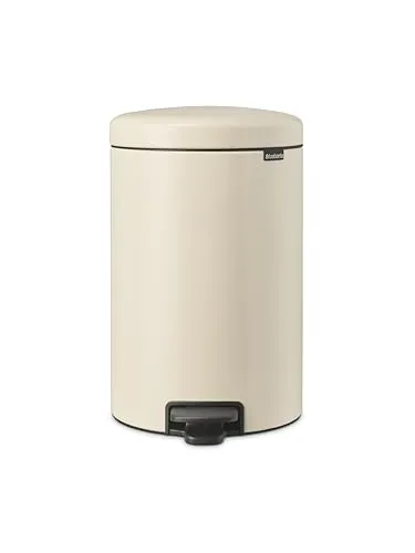 Brabantia NewIcon Treteimer 20L - Sanft schließend & leicht bedienbar - Praktischer Treteimer für Küche oder Schlafzimmer. Mit sanft schließendem Deckel und herausnehmbarem Inneneimer für einfache Reinigung. Ideal für müheloses Entsorgen, 10 Jahre Garantie.