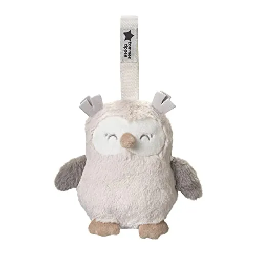 Tommee Tippee Mini-Einschlafhilfe Ollie die Eule - Reisebegleiter für Babys: Mit CrySensor und 6 beruhigenden Geräuschen, ideal für unterwegs. USB-aufladbar mit bis zu 10 Stunden Akkulaufzeit.