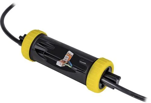 Heitronic Sicherheits-Kabelmuffe IP68, wasserdicht bis 1 m - Die Sicherheits-Kabelmuffe sorgt für sichere 230-V-Kabelverbindungen im Außenbereich und ist ideal für den professionellen Einsatz geeignet. Schützen Sie Ihre Verbindungen zuverlässig!','category':'Kabelanschlüsse & Steckverbinder
