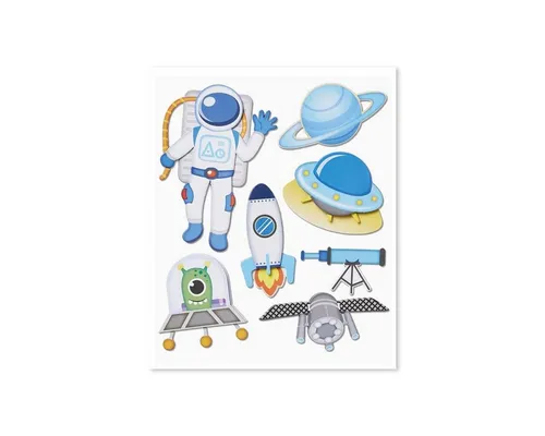 Roth Sticker Roth XXL 3D-Sticker Raumfahrt 30x30cm, 7 Teile